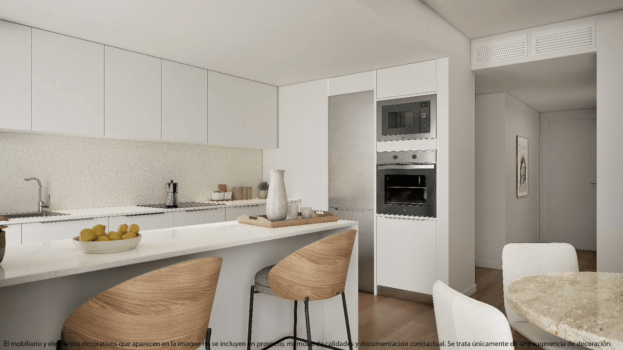 Newly built apartment in the urban area of Denia.
