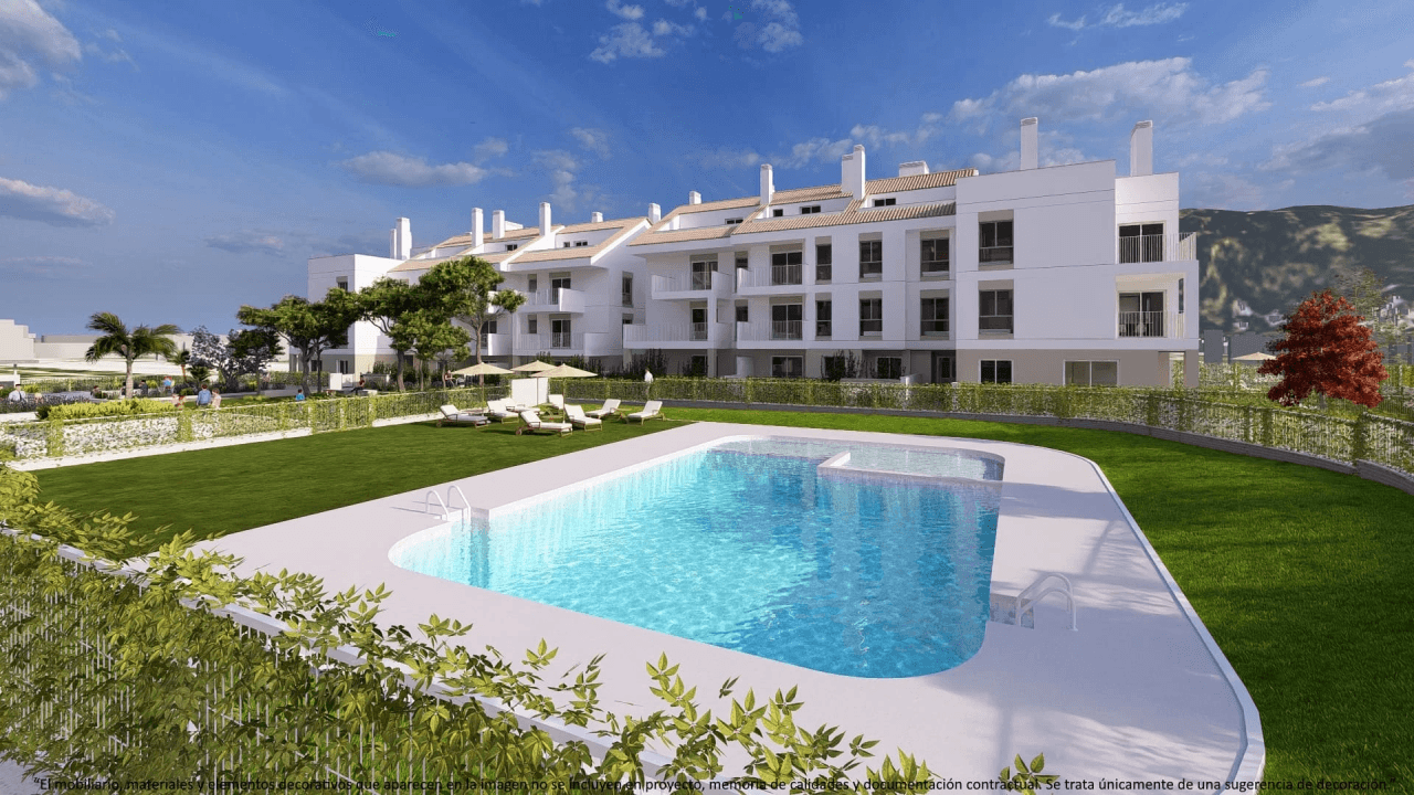 Newly built apartment in the urban area of Denia.