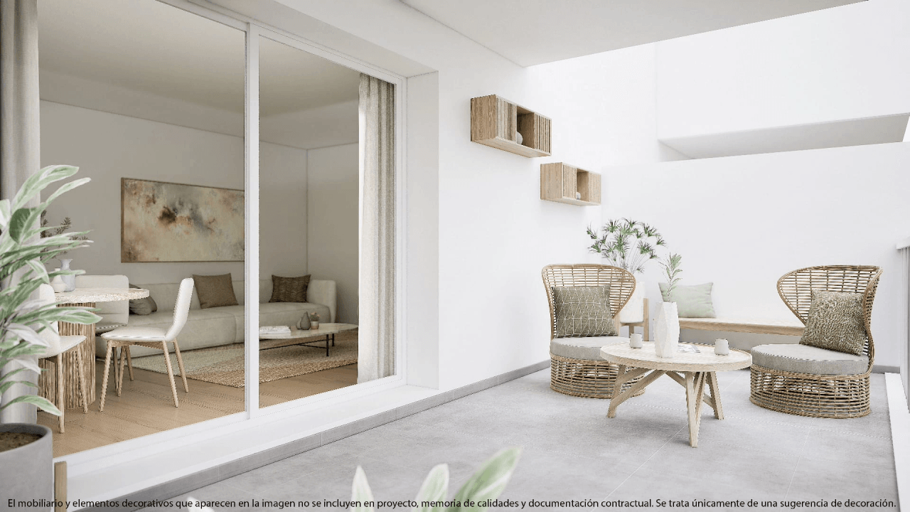 Newly built apartment in the urban area of Denia.
