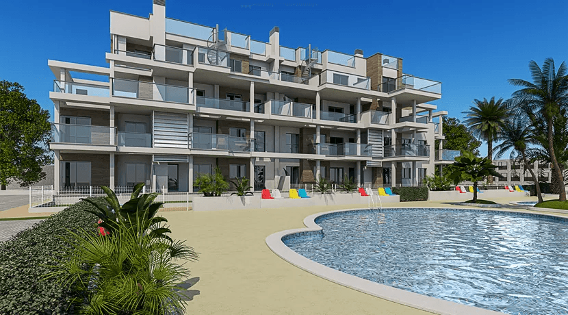 Newly built apartment in Denia