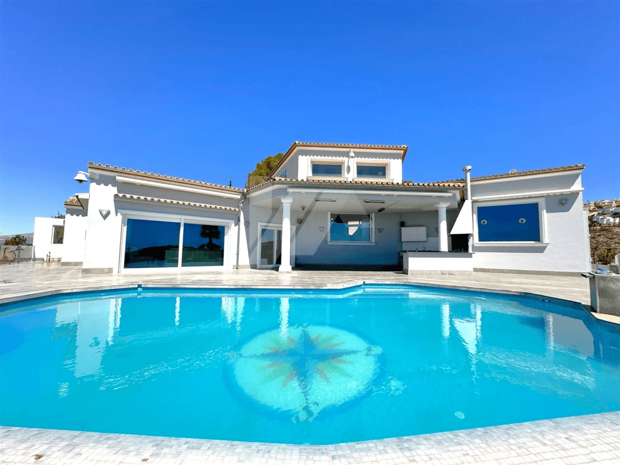 Panoramic sea view villa for sale in Moraira, Costa Blanca.