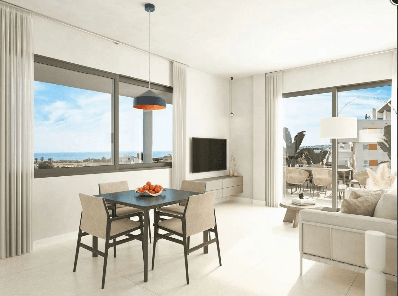 New build apartments in Oliva beach