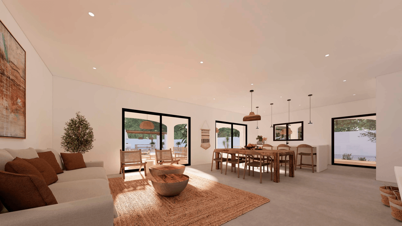 Spectacular traditional style villa project and walking distance to town for sale in Moraira