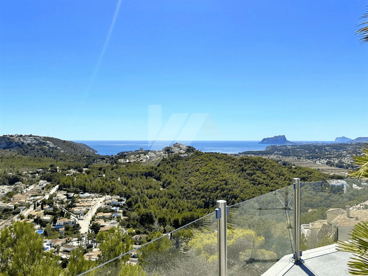 Panoramic sea view villa for sale in Moraira, Costa Blanca.