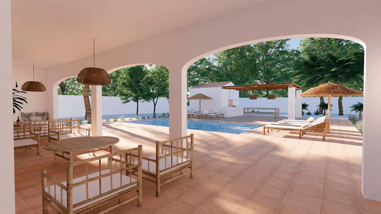 Spectacular traditional style villa project and walking distance to town for sale in Moraira