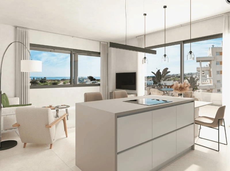 New build apartments in Oliva beach