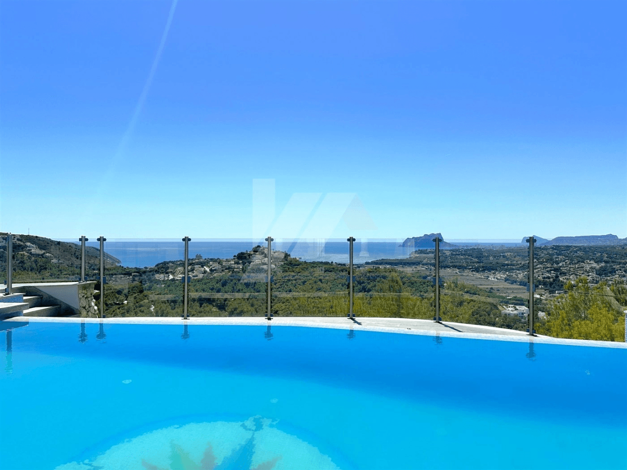 Panoramic sea view villa for sale in Moraira, Costa Blanca.