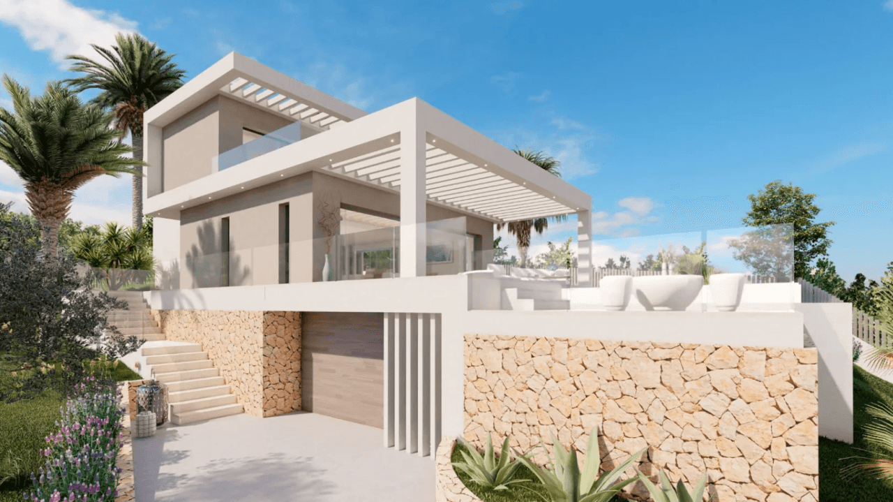 Projectvilla met zeezicht in Jávea (met vergunning)