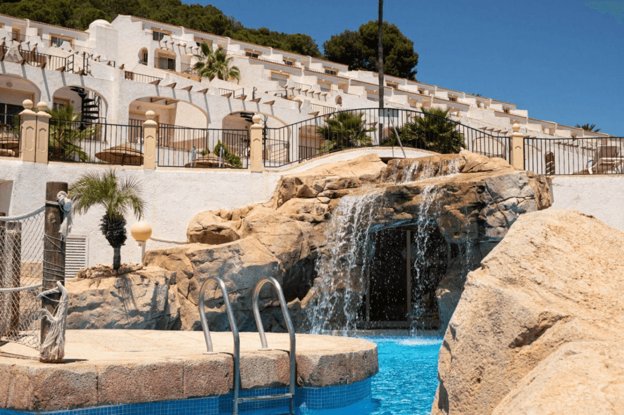 Townhouses in residential area of Calpe