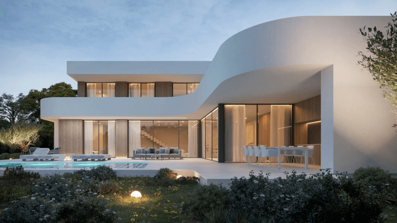 Modern style villa project for sale in Moraira