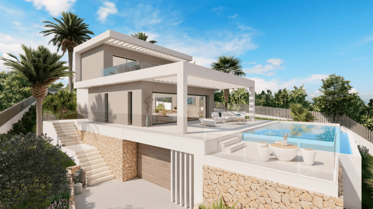 Projectvilla met zeezicht in Jávea (met vergunning)