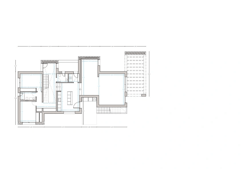 Modern-Ibizan style villa project walking to the village for sale in Moraira