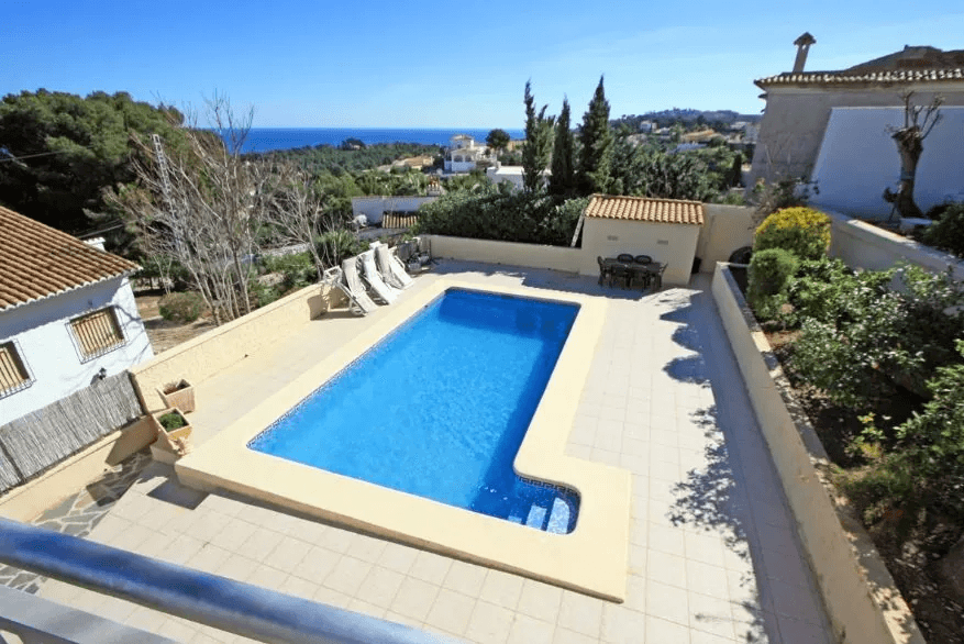 Villa met uitzicht op zee, Denia