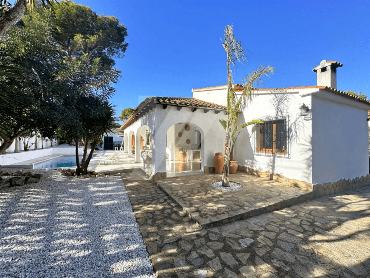 House for sale in Moraira Mediterranean style on one level.