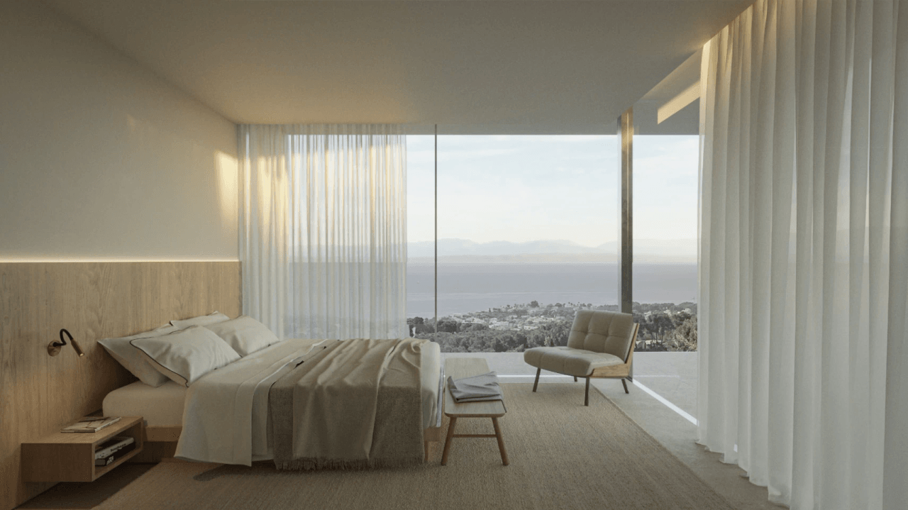 Moderne nieuwbouw villa met panoramisch uitzicht op zee in Benissa costa