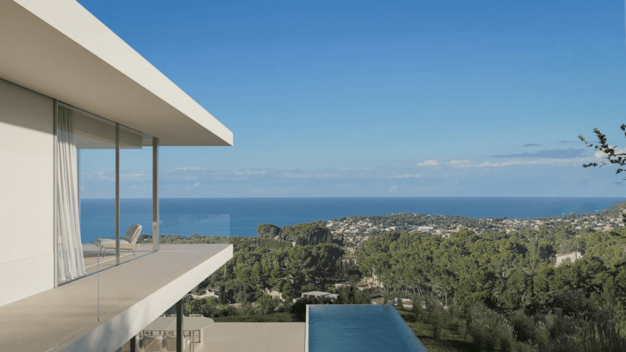 Projet de construction de villa moderne avec vue panoramique sur la mer à Benissa costa