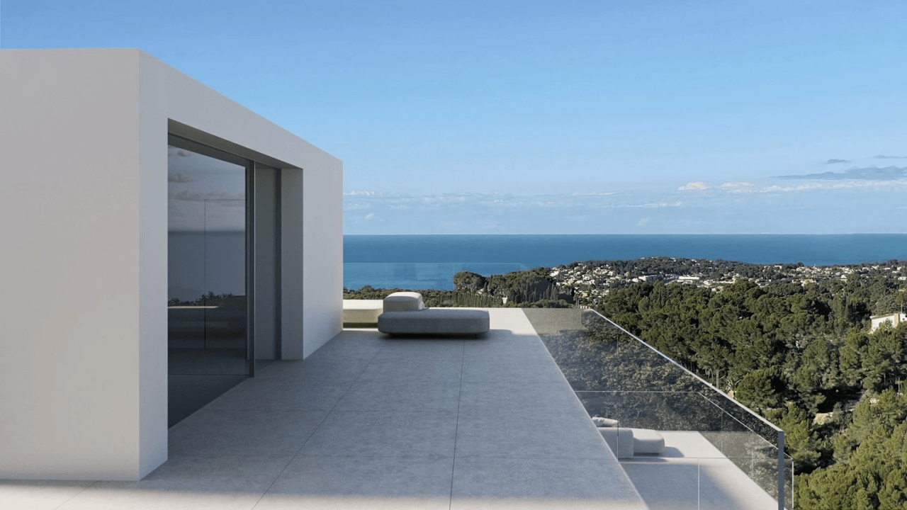 Projet de villa de luxe avec vue panoramique sur la mer à vendre à Benissa.