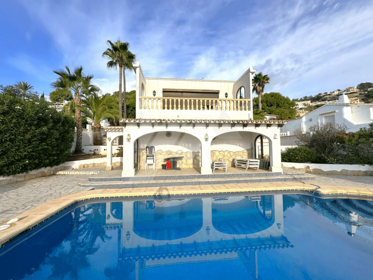Villa for sale in Moraira with spectacular sea views.
