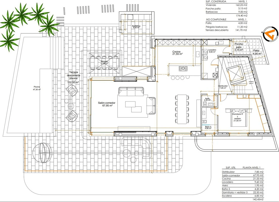Plot in Dénia, Las Rotas, with building permit and project for a modern villa.