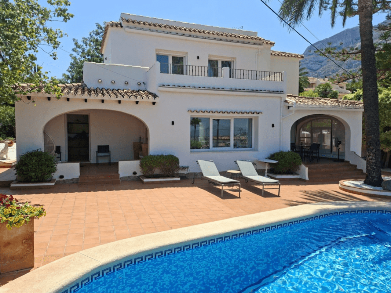 Villa met uitzicht op mar, in El Montgo in Denia
