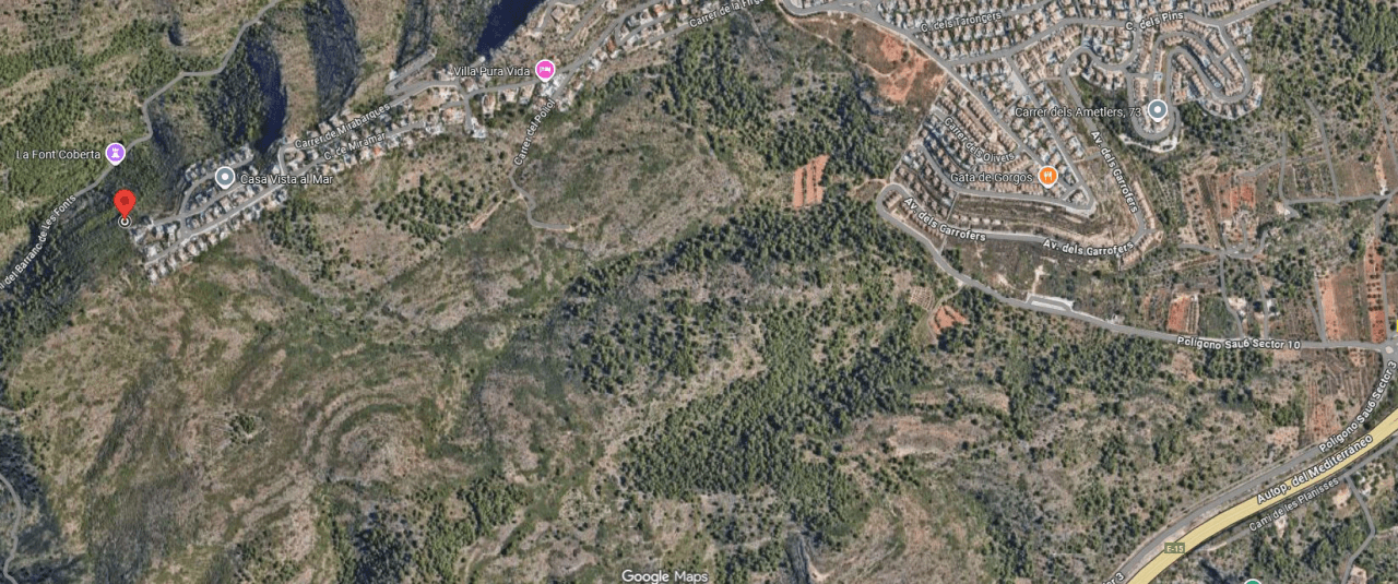 Rustic plot for sale in Gata de Gorgos - Pedreguer