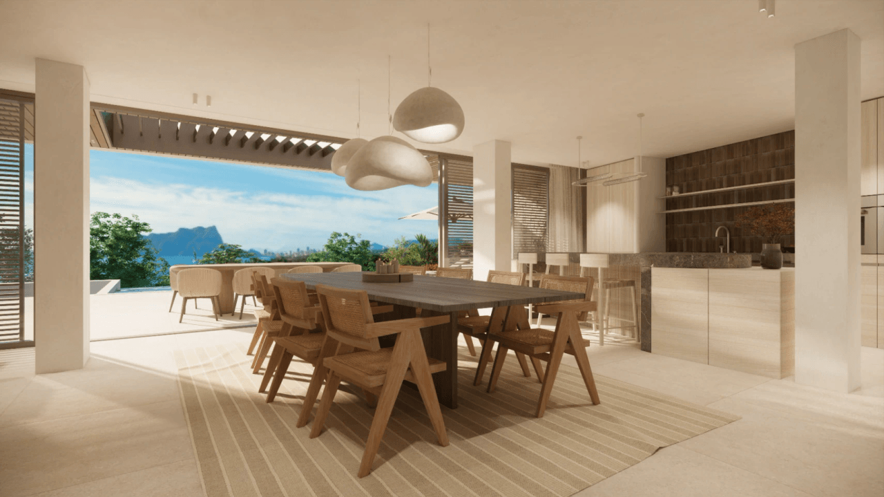Espectacular proyecto de villa estilo moderno con vistas al mar a la venta en Benissa