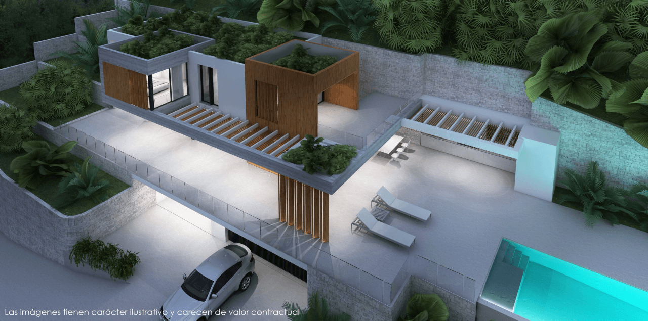 Magnífica villa en proyecto con vistas al mar y a las montañas en Benissa Costa