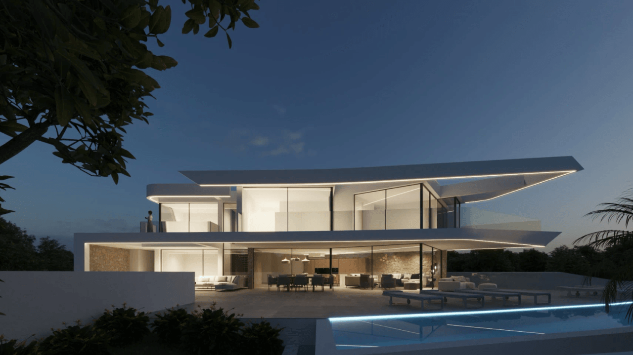 Espectacular proyecto de obra nueva con vistas al mar en Moraira