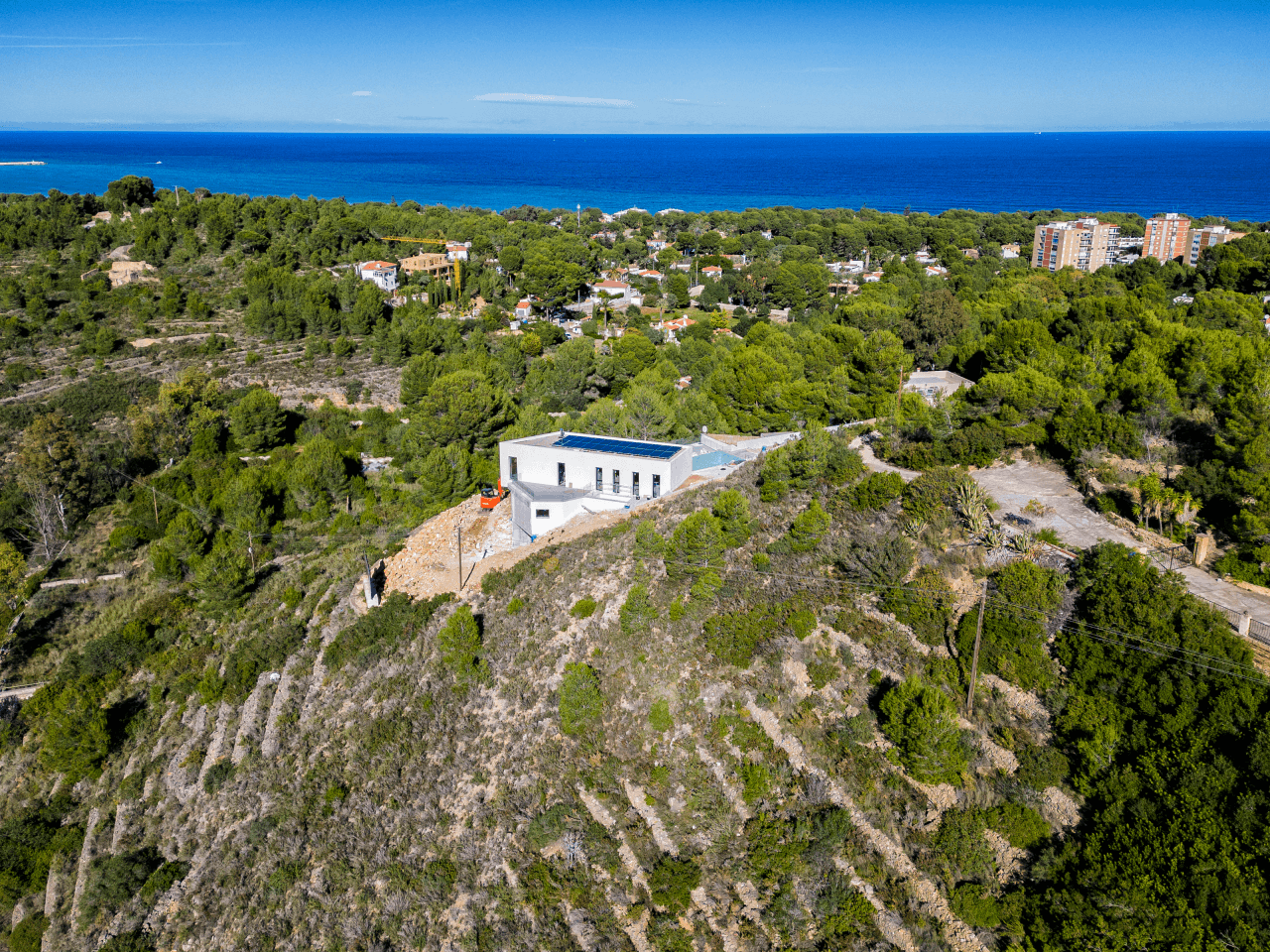 Proyecto de villa moderna con vistas al mar y al Montgó, Las Rotas, Dénia