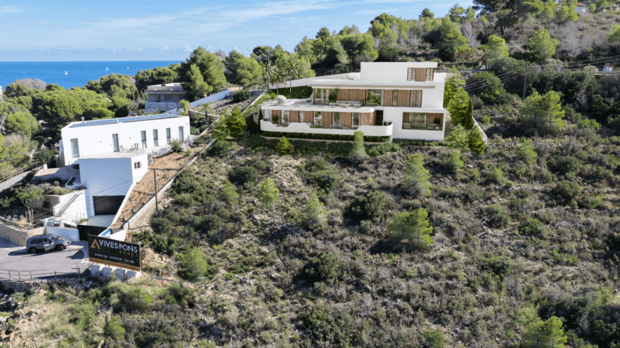 Proyecto de villa moderna con vistas al mar y al Montgó, Las Rotas, Dénia