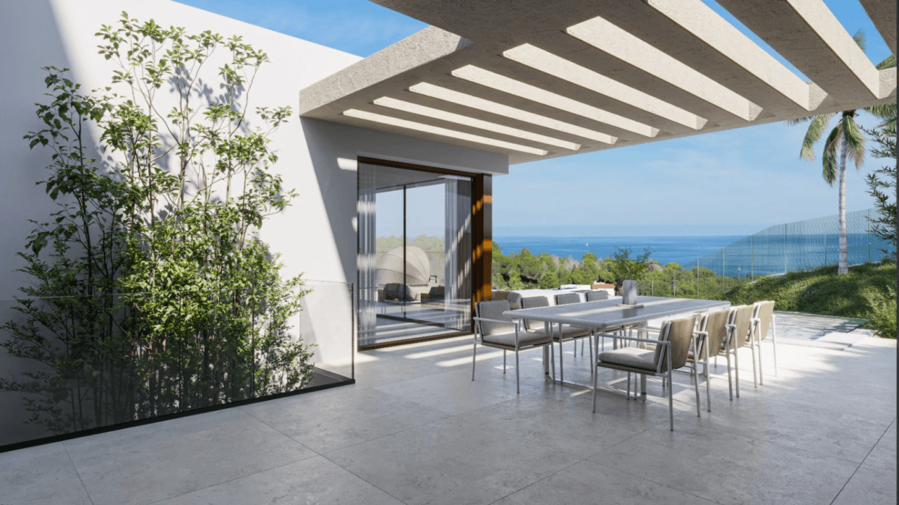 Proyecto de villa moderna con vistas al mar y al Montgó, Las Rotas, Dénia