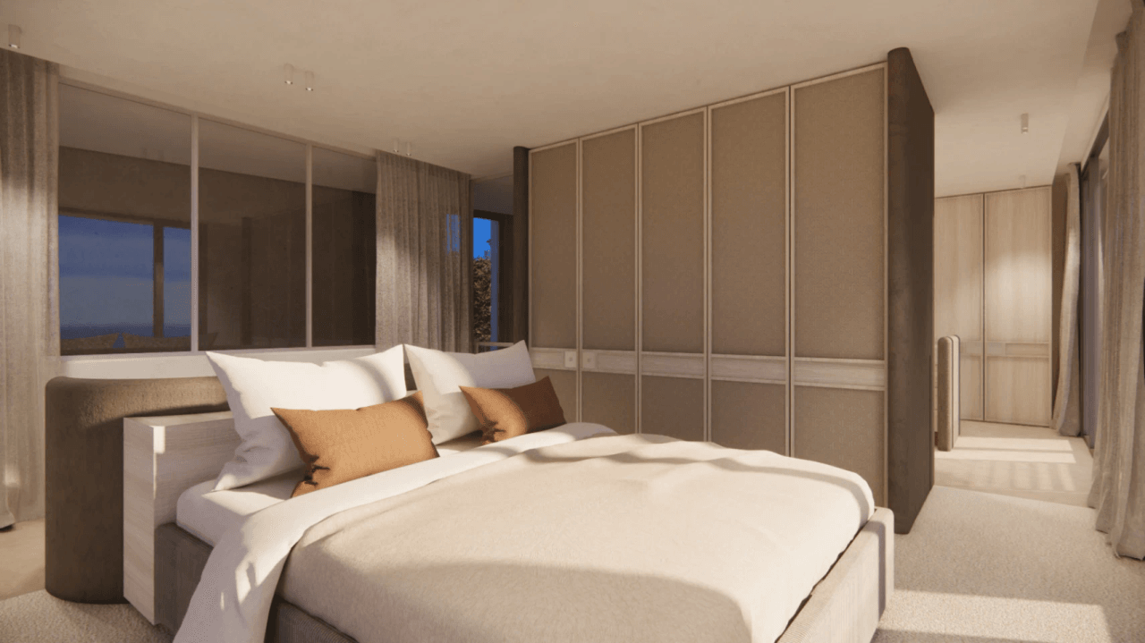 Espectacular proyecto de villa estilo moderno con vistas al mar a la venta en Benissa