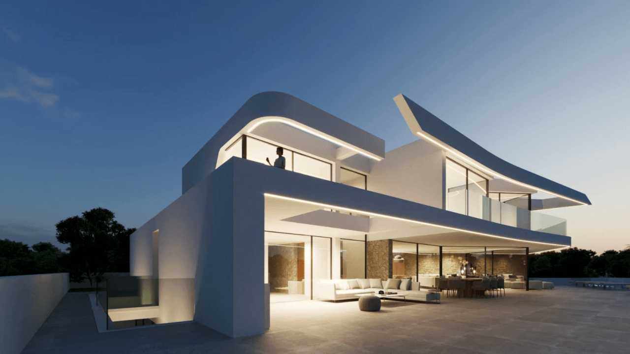 Espectacular proyecto de obra nueva con vistas al mar en Moraira