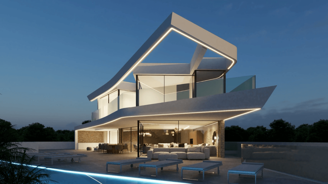 Espectacular proyecto de obra nueva con vistas al mar en Moraira
