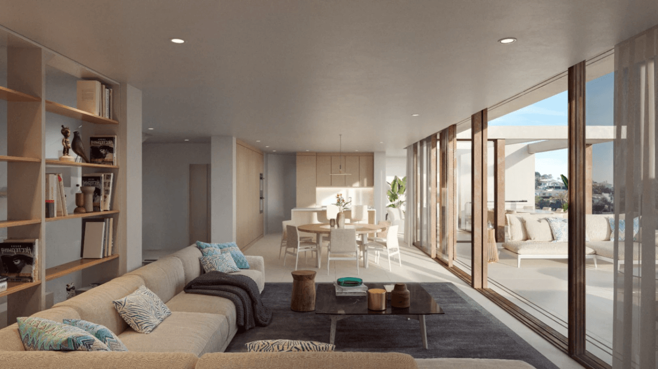 Espectacular proyecto de villa estilo ibicenco con vistas al mar a la venta en Moraira