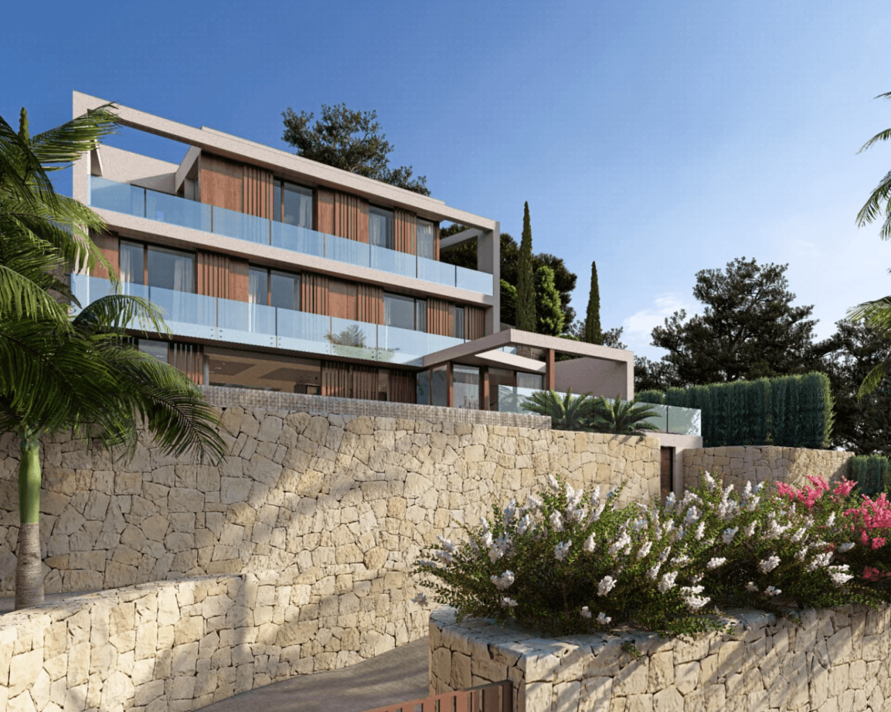 Espectacular proyecto de villa estilo moderno con vistas al mar a la venta en Benissa