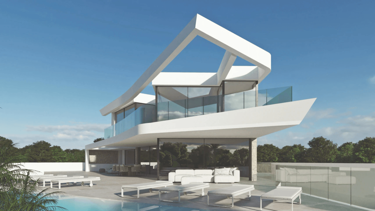 Espectacular proyecto de obra nueva con vistas al mar en Moraira