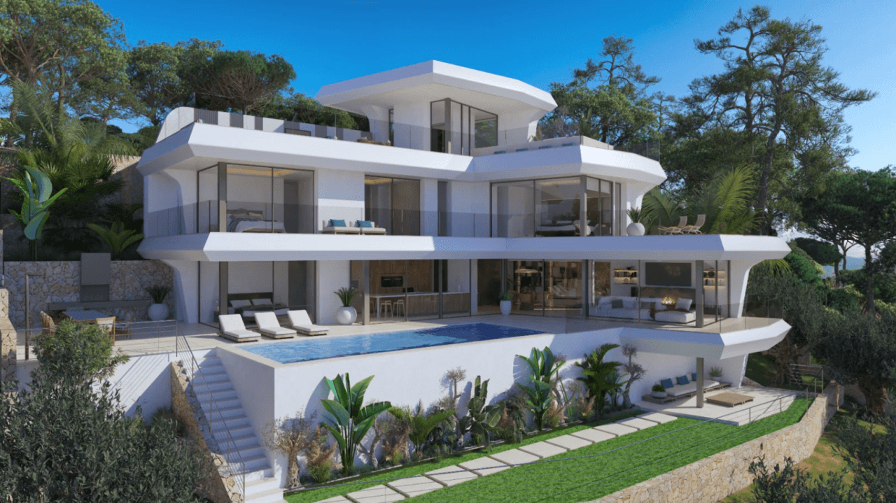 Villa de luxe neuve avec vue panoramique sur la mer à Altea - prête à emménager