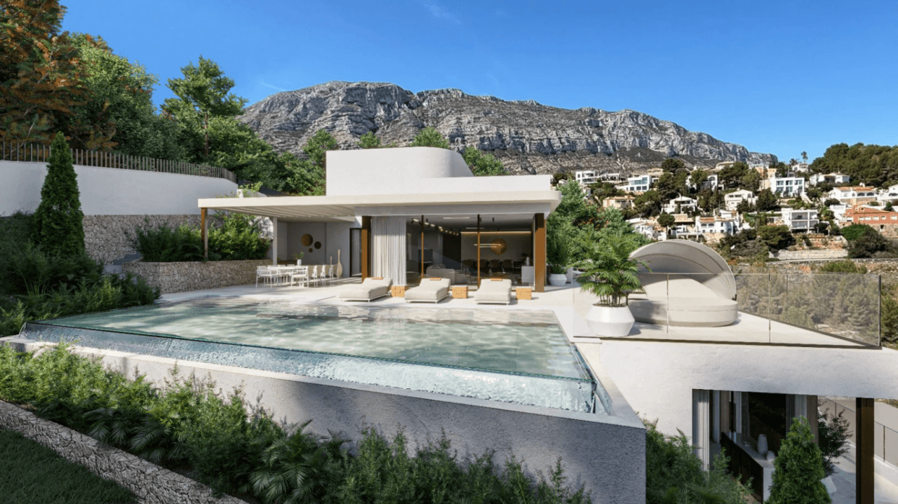 Proyecto de villa moderna con vistas al mar y al Montgó, Las Rotas, Dénia