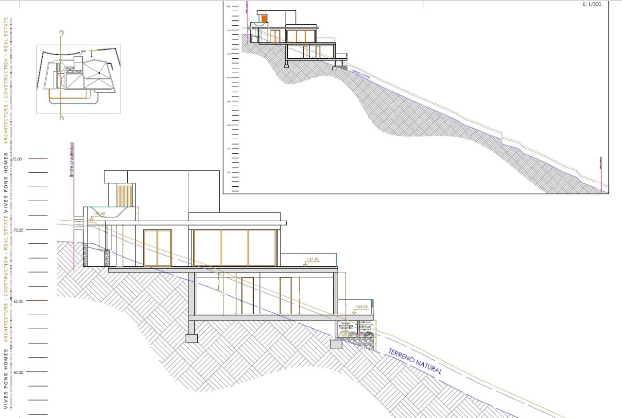Proyecto de villa moderna con vistas al mar y al Montgó, Las Rotas, Dénia