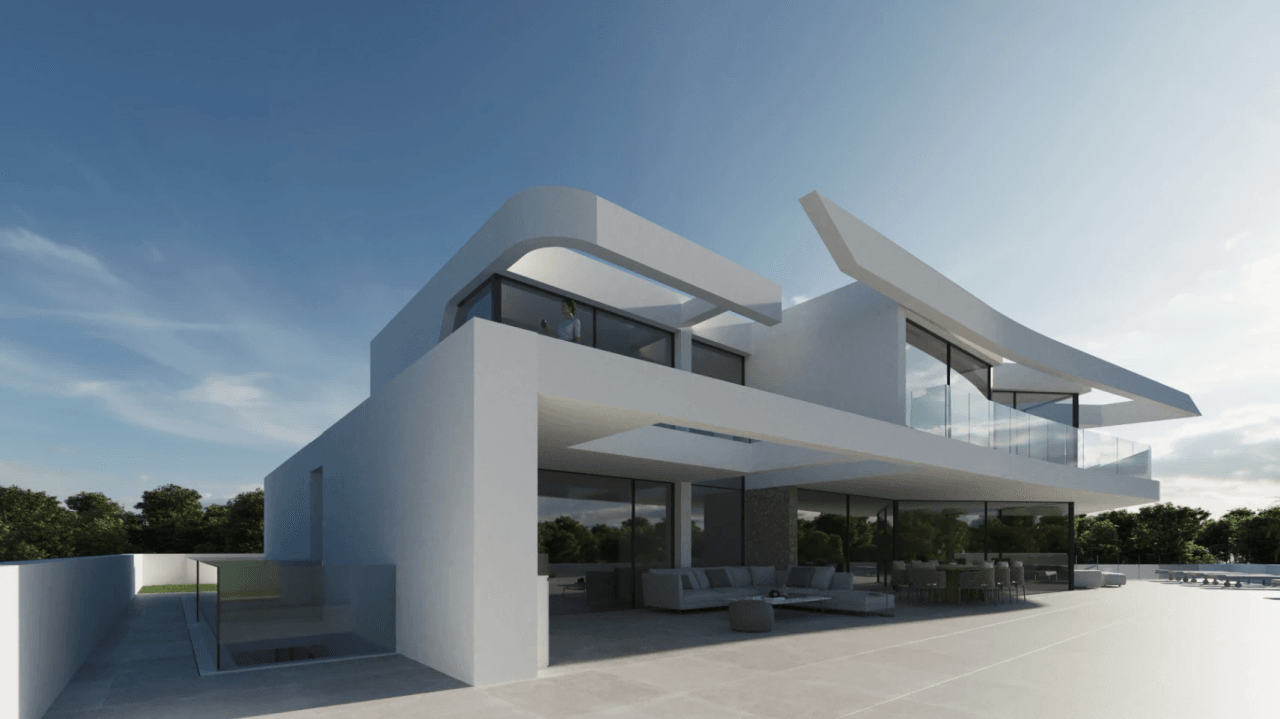 Espectacular proyecto de obra nueva con vistas al mar en Moraira