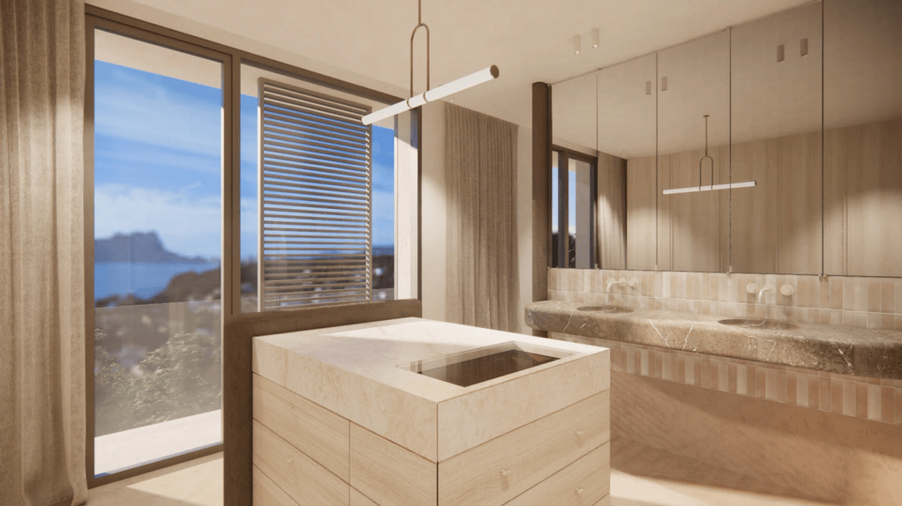 Espectacular proyecto de villa estilo moderno con vistas al mar a la venta en Benissa