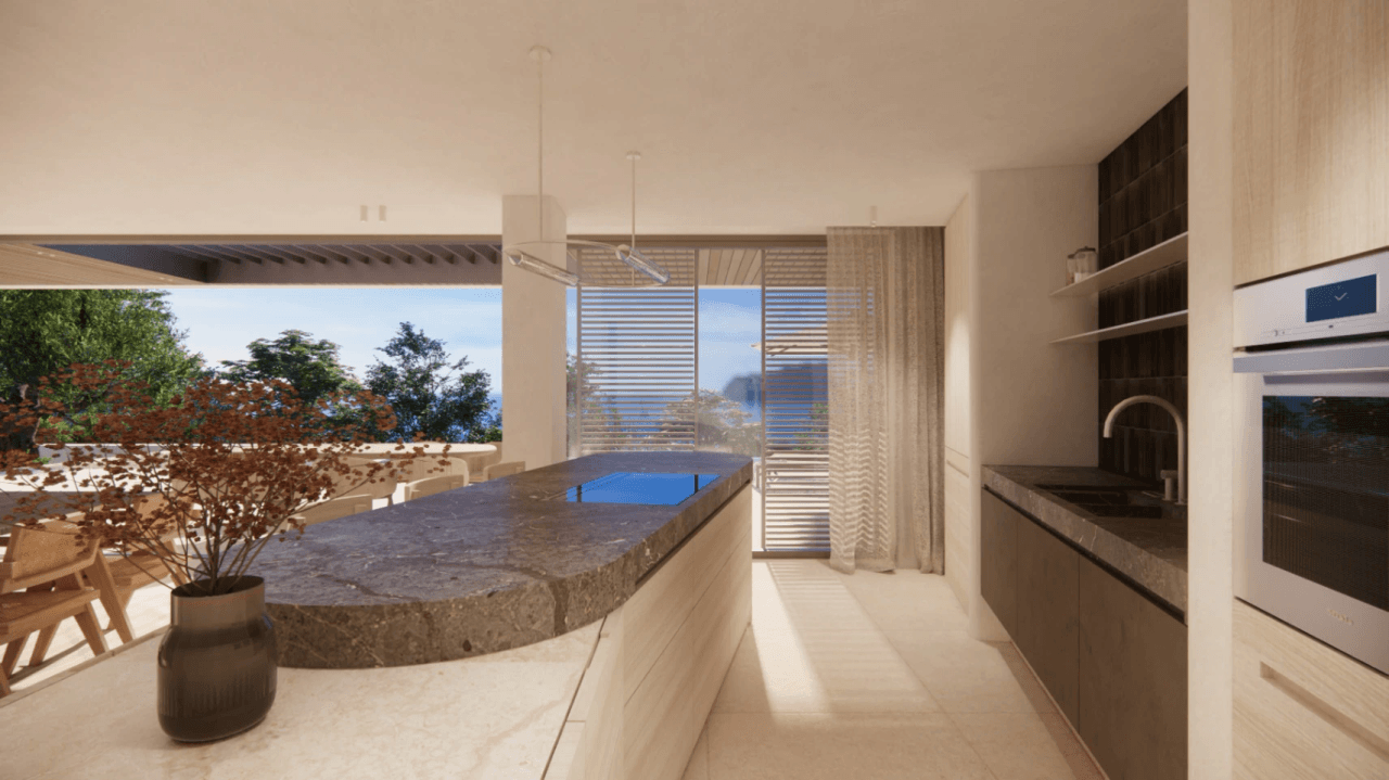 Espectacular proyecto de villa estilo moderno con vistas al mar a la venta en Benissa
