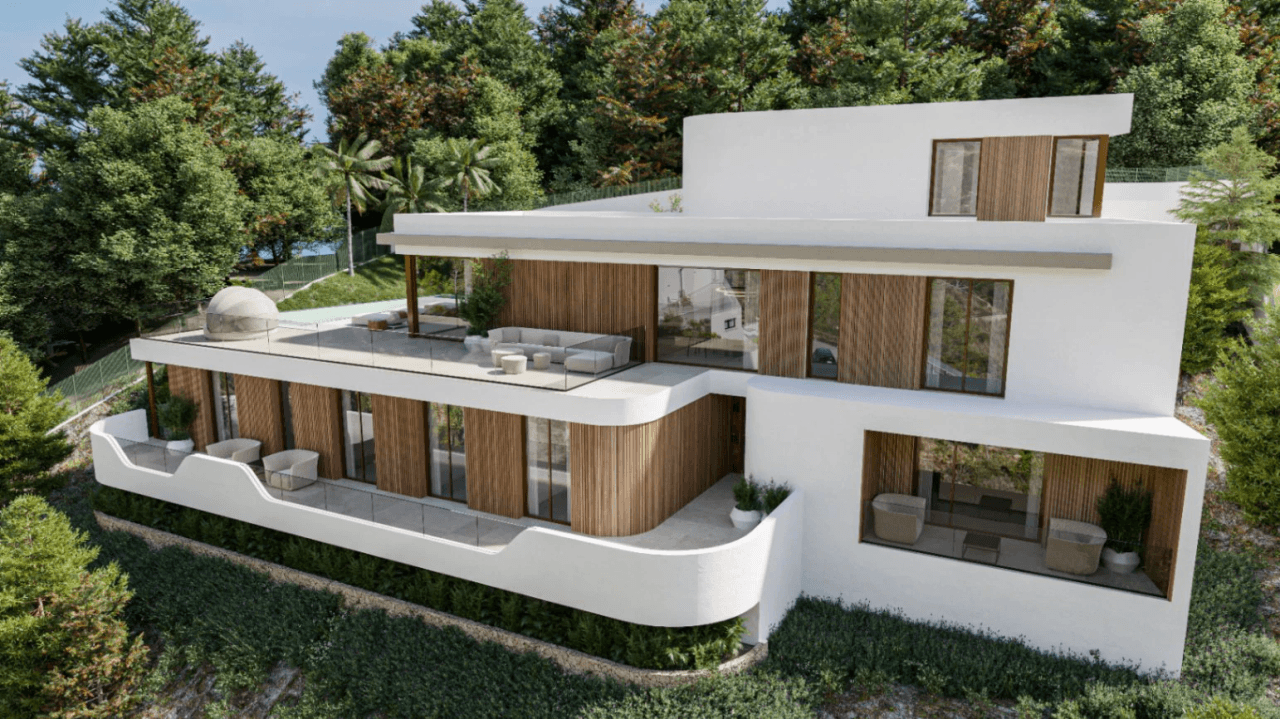 Proyecto de villa moderna con vistas al mar y al Montgó, Las Rotas, Dénia