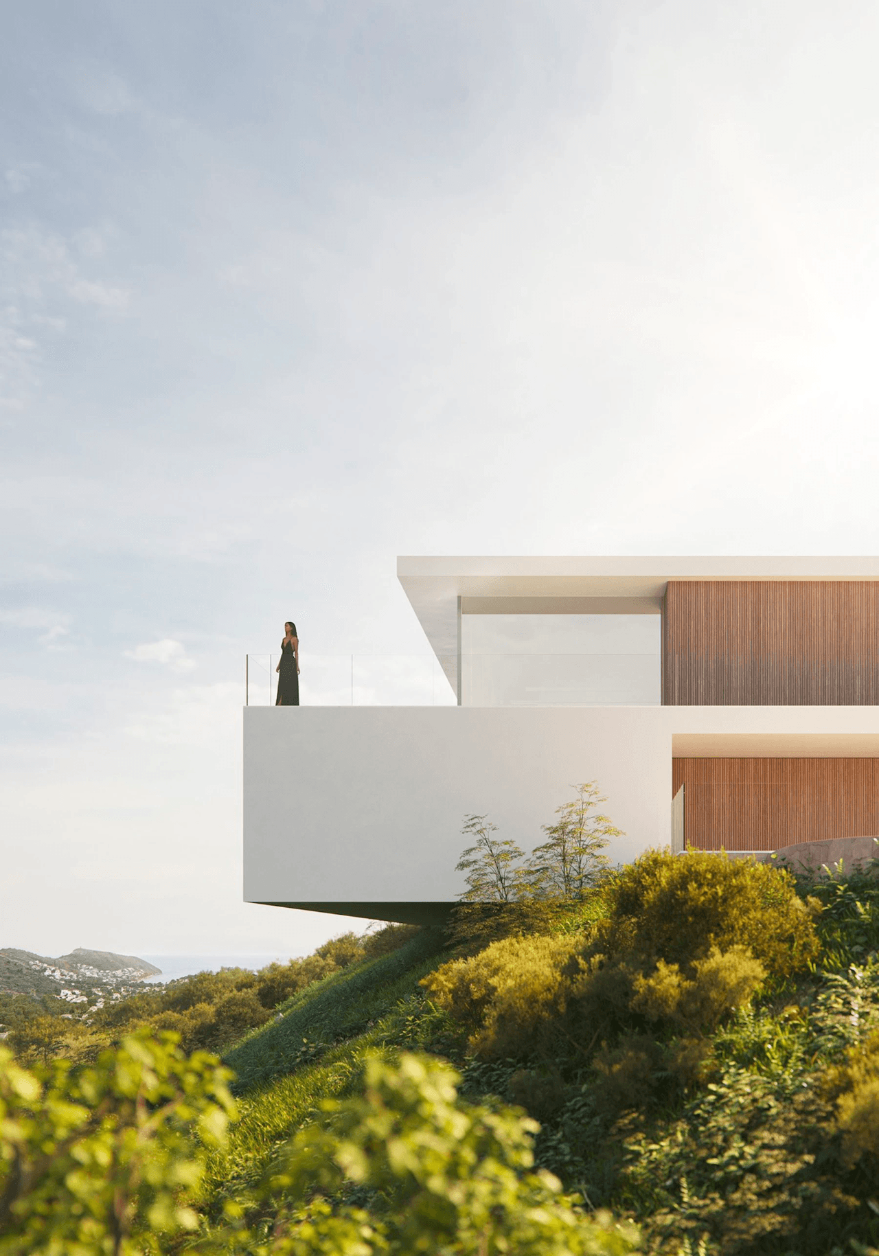 Espectacular proyecto de villa a la venta con vistas al mar en Moraira