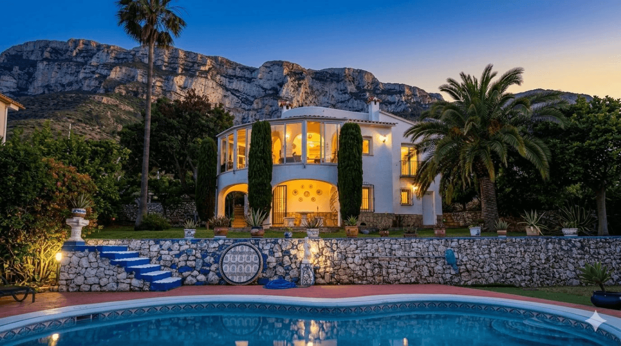 Villa con piscina en Montgó, Denia